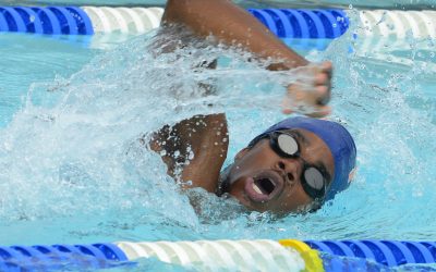 MITCHELLVILLE, MD - July 14:  Kingfish swimmer Jelani Boone cuts through the water during his age group's freestyle event at the Lake Arbor Community Pool in Mitchellville, Maryland on July 14, 2012.  (Photo by Doug Kapustin/For The Washington Post)